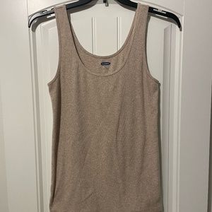 Old Navy Tan Khaki Slim Fit Tank Top XL